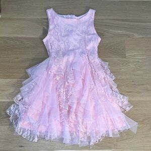 Biscotti Pink Tulle Layered Party Birthday Dance Princess Dress, Size 7